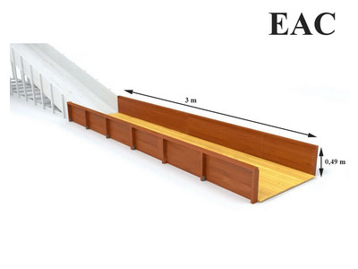 Выкат для зимней горки 3 м (ширина ската 1,3 м)